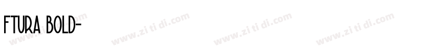 ftura bold字体转换
